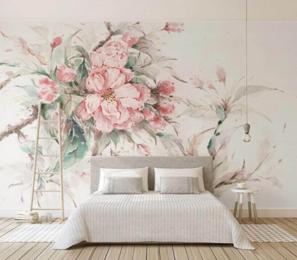 Painting of pink flowers u14027pib1m 600x524 - Painting of pink flowers - tegory