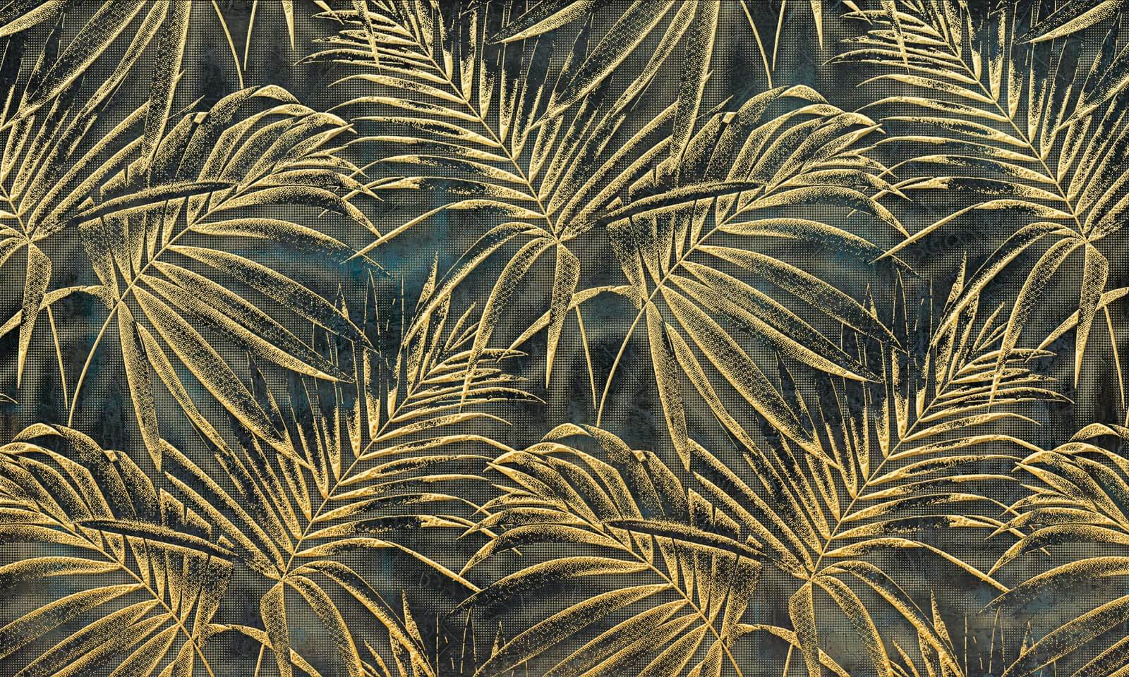Lush tropical leaves in elegant pattern u14936p - Lush tropical leaves in elegant pattern - tegory
