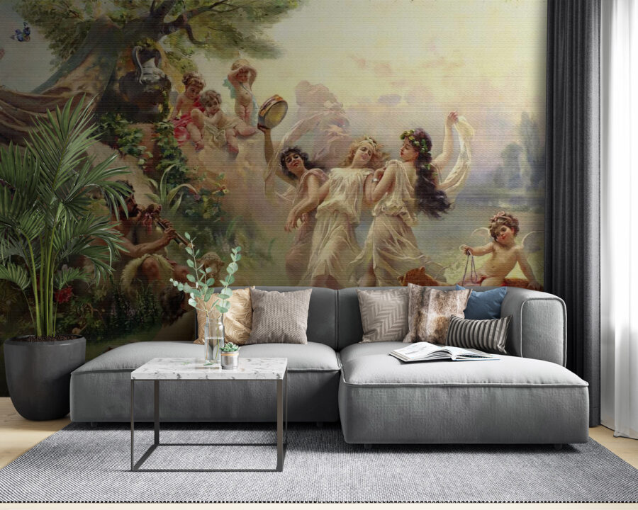 Painting of people dancing in a forest u15497pig53 900x720 - Painting of people dancing in a forest - tegory