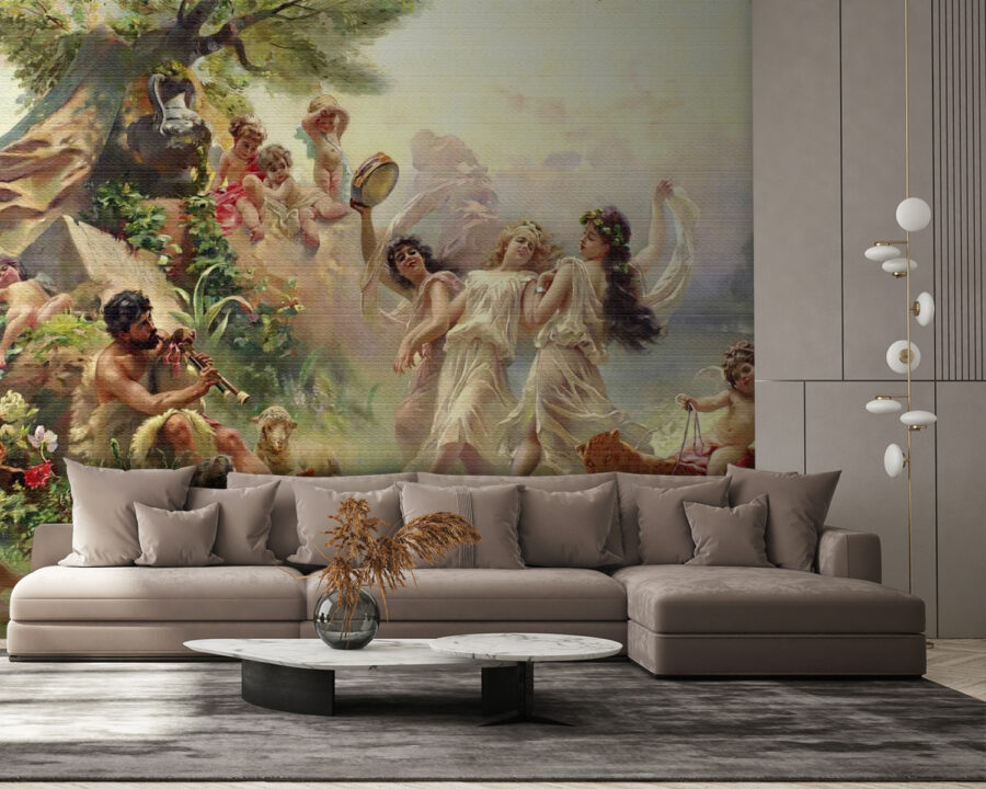Painting of people dancing in a forest u15497pig58 900x720 - Painting of people dancing in a forest - tegory