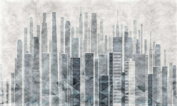 City skyline with many tall buildings City skyline with many tall buildings