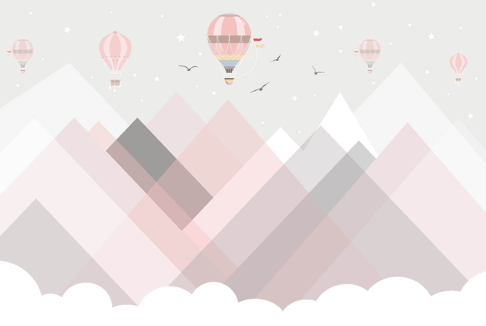 Hot air balloons over mountains u16015p - Hot air balloons over mountains - tegory