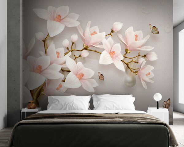 Delicate blossoms on gentle branches Delicate blossoms on gentle branches