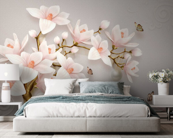 Delicate blossoms on gentle branches Delicate blossoms on gentle branches