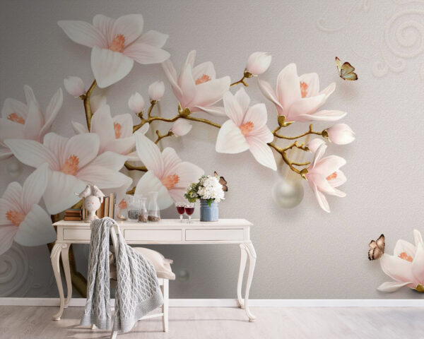 Delicate blossoms on gentle branches Delicate blossoms on gentle branches