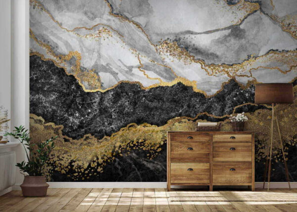 Marble Elegance with Glittering Accents Marble Elegance with Glittering Accents