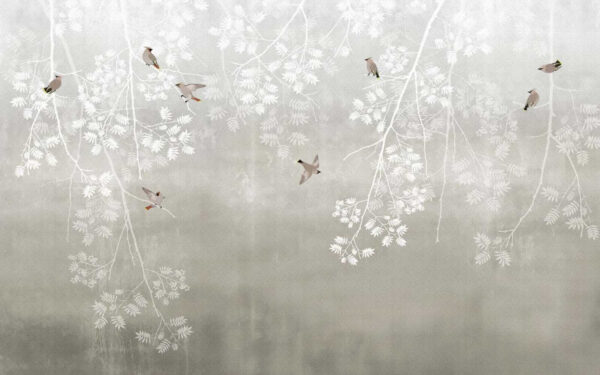 Birds flying birds on branches Birds flying birds on branches
