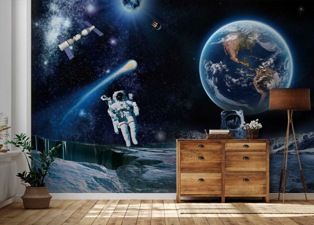 Astronauts on a moon Astronauts on a moon