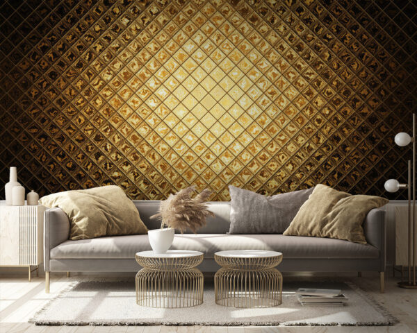 Luminous metallic geometric pattern. Luminous metallic geometric pattern.