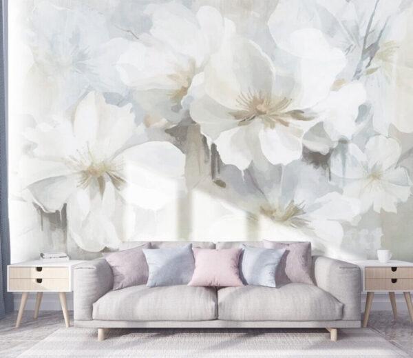 Delicate white blooms in soft hues Delicate white blooms in soft hues
