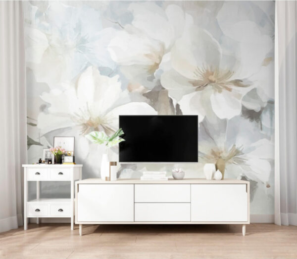 Delicate white blooms in soft hues Delicate white blooms in soft hues