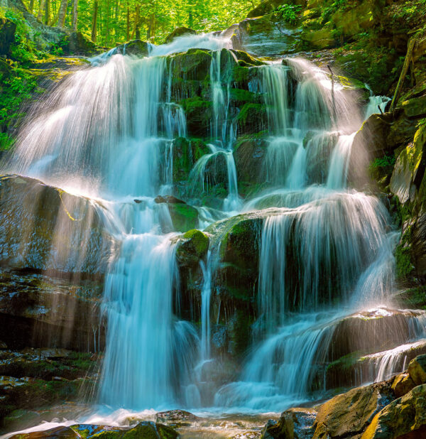 Waterfall in the woods Waterfall in the woods