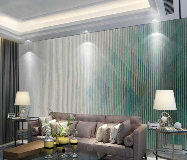 Abstract waves in soft tones Wall murals Abstract waves in soft tones