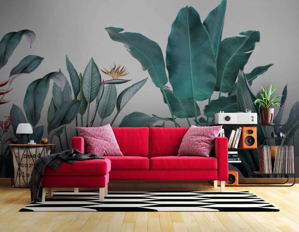 Group of green leaves