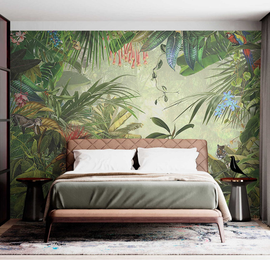 Painting of a tropical forest