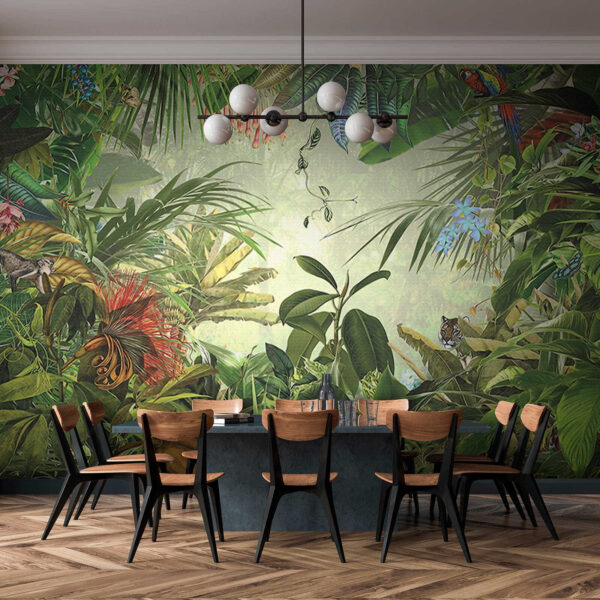 Painting of a tropical forest Painting of a tropical forest