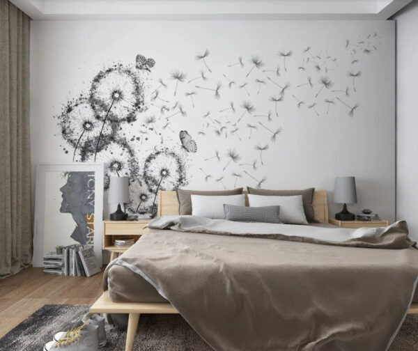 Wall murals Group of butterflies flying in the air