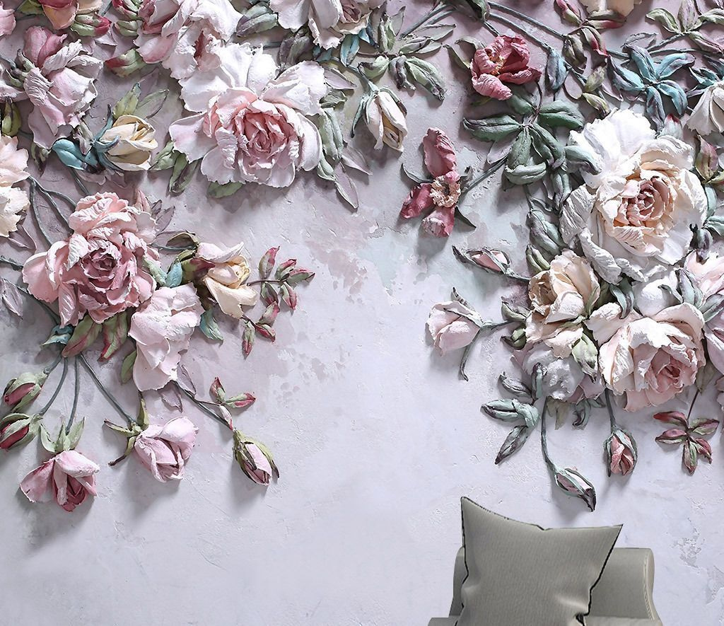 Delicate blooms on a soft canvas