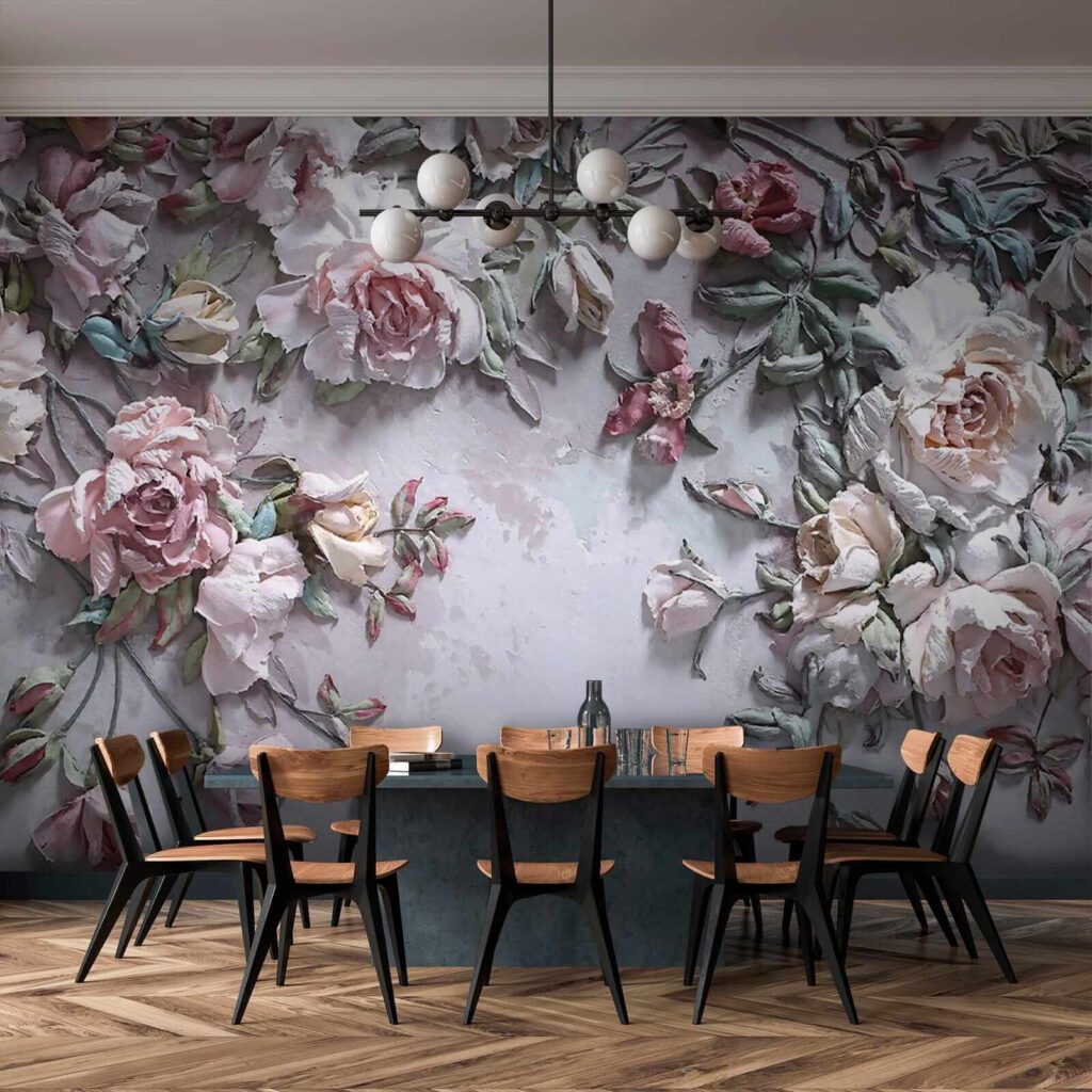 Delicate blooms on a soft canvas