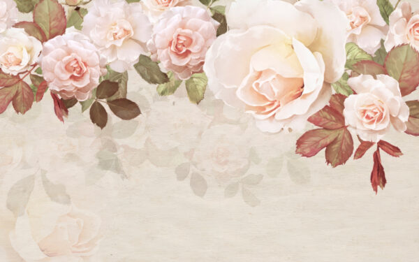 Group of flowers on a white background Group of flowers on a white background