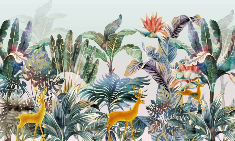 Group of plants and animals