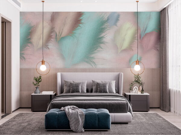 Group of feathers on a pink background u41743pib1 600x447 - Group of feathers on a pink background - tegory