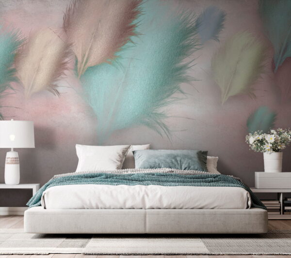 Group of feathers on a pink background u41743pib2 600x533 - Group of feathers on a pink background - tegory