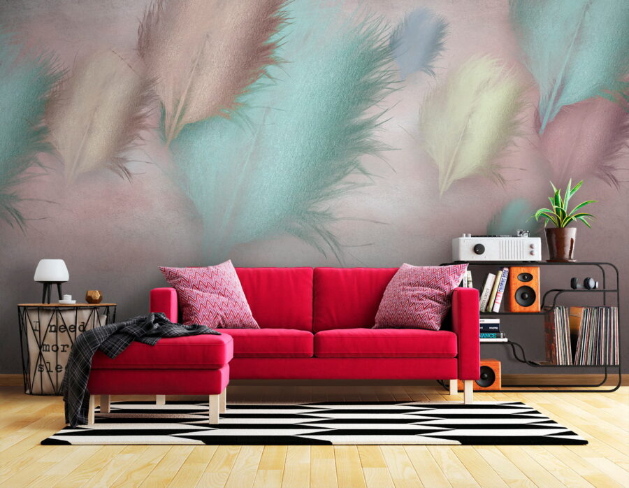 Group of feathers on a pink background u41743pig1 900x698 - Group of feathers on a pink background - tegory