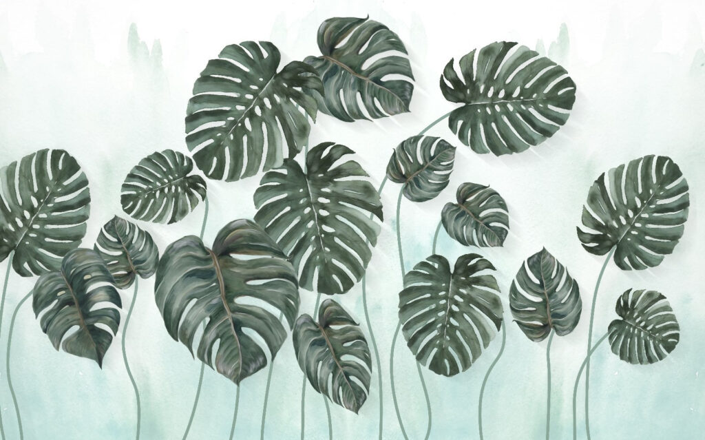 Group of leaves on a white background Group of leaves on a white background