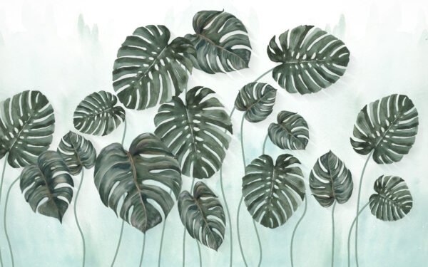 Group of leaves on a white background Group of leaves on a white background