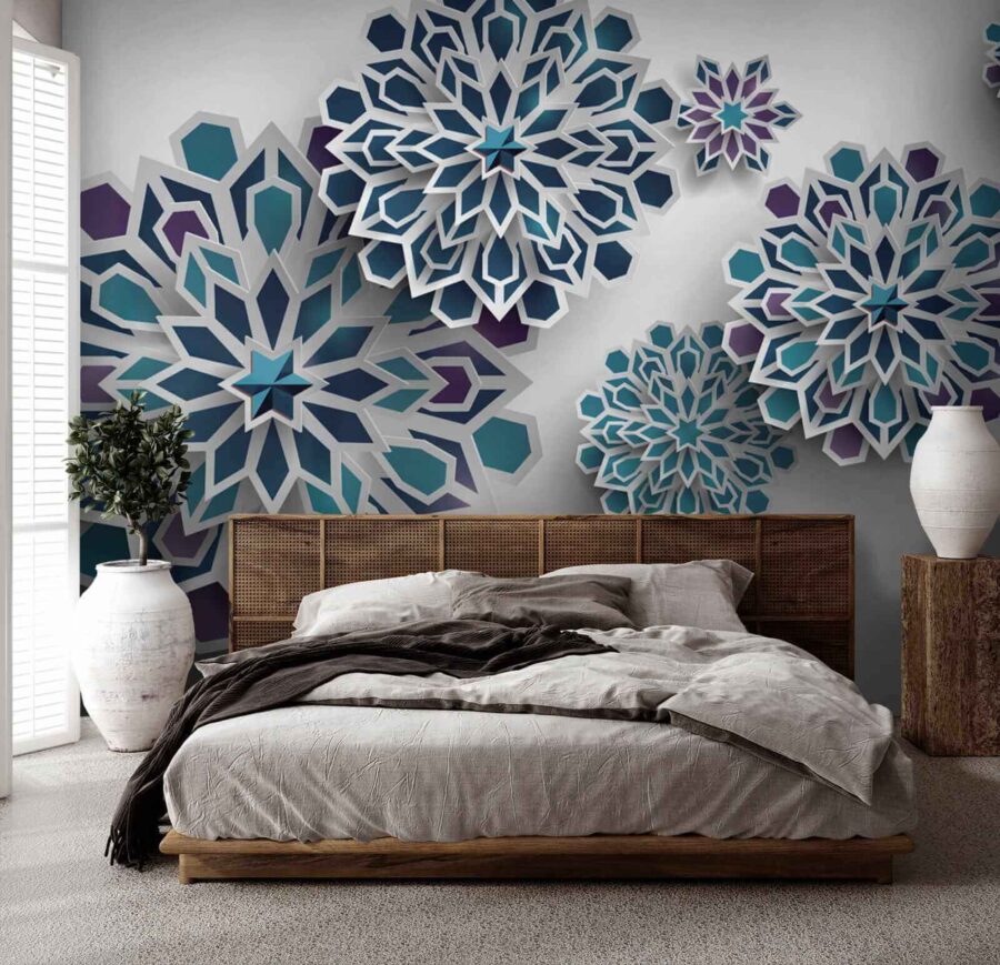 Group of blue and white flowers u43560pib1 900x869 - Group of blue and white flowers - tegory