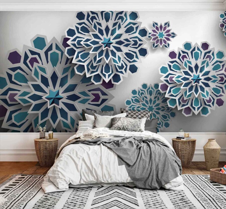 Group of blue and white flowers u43560pib2 900x833 - Group of blue and white flowers - tegory
