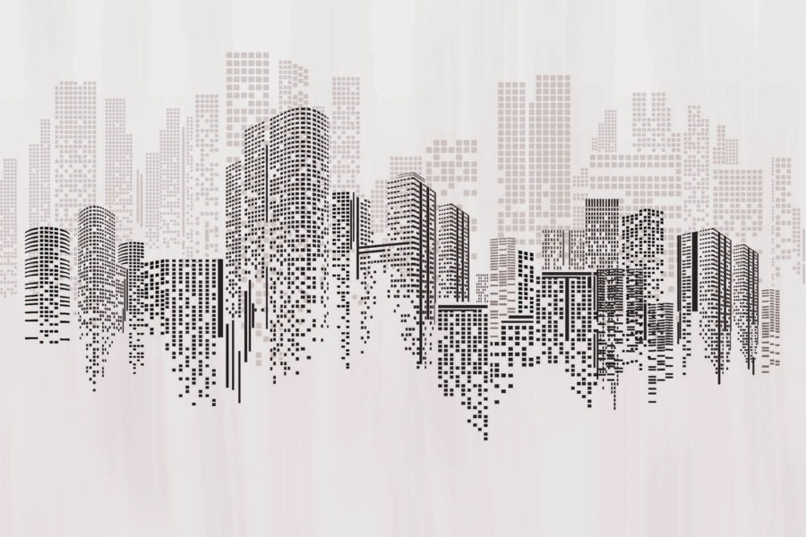 City skyline with many buildings City skyline with many buildings