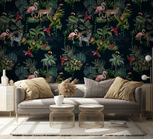 Pattern of flamingos and zebras u52521pig1 600x544 - Pattern of flamingos and zebras - tegory