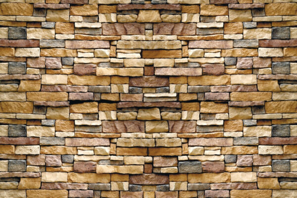 Textured stone wall design in layers. Textured stone wall design in layers.