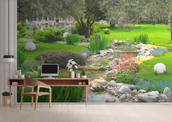 u52767piw1 600x425 - Stream running through a park - tegory