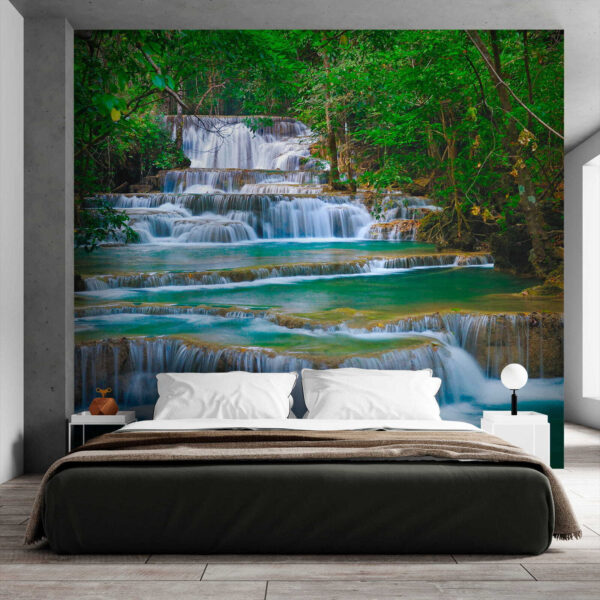 Waterfall in a forest Waterfall in a forest