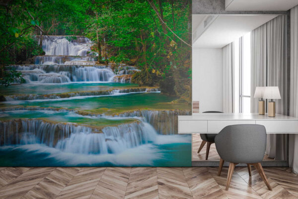 Waterfall in a forest Waterfall in a forest