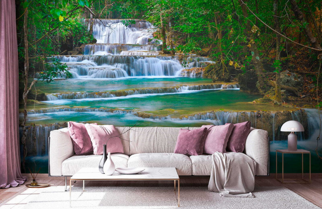 Waterfall in a forest Waterfall in a forest