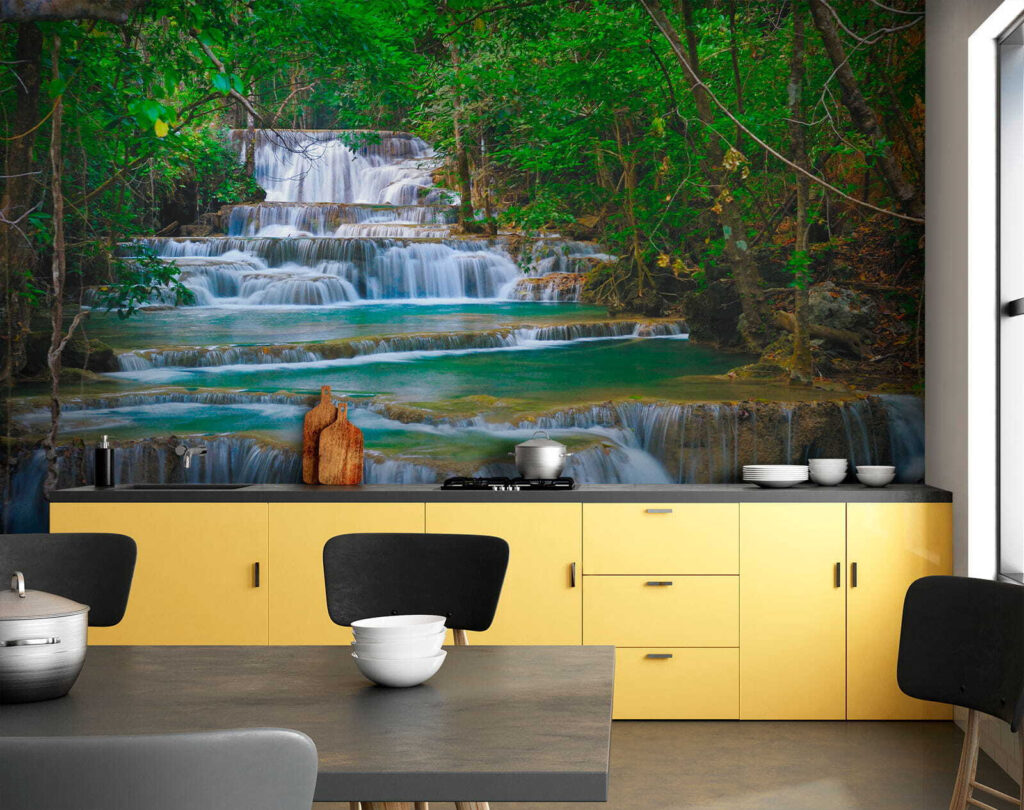 Waterfall in a forest Waterfall in a forest