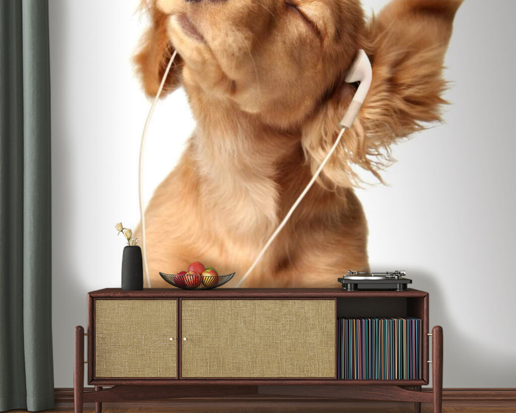Dog with earphones on u56551pig20 1024x819 - Dog with earphones on - tegory