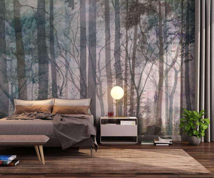 Wall murals Group of trees in a forest - Image 2