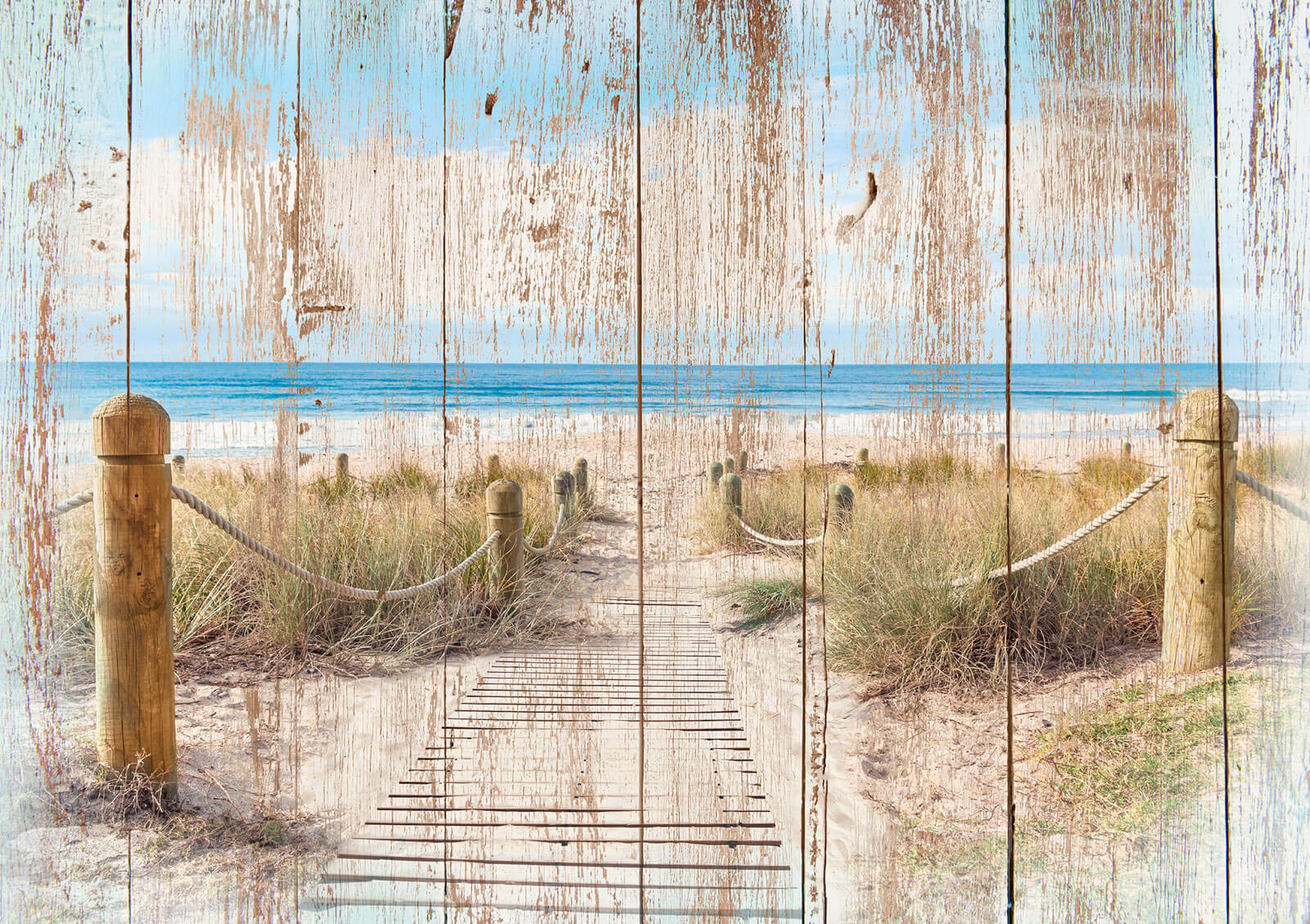 u60164p - Wooden path leading to a beach - tegory