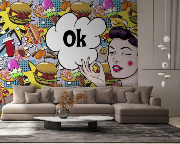 Woman holding a bubble with food u60254pig58 600x480 - Woman holding a bubble with food - tegory