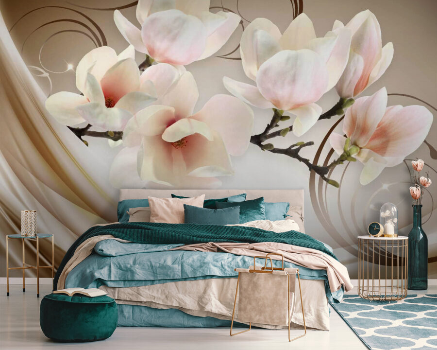 Delicate blooms in soft hues