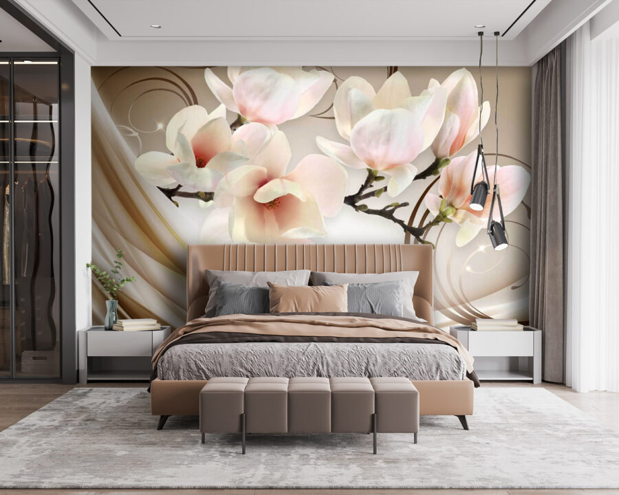 Delicate blooms in soft hues