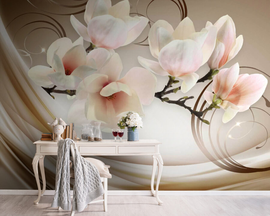 Delicate blooms in soft hues