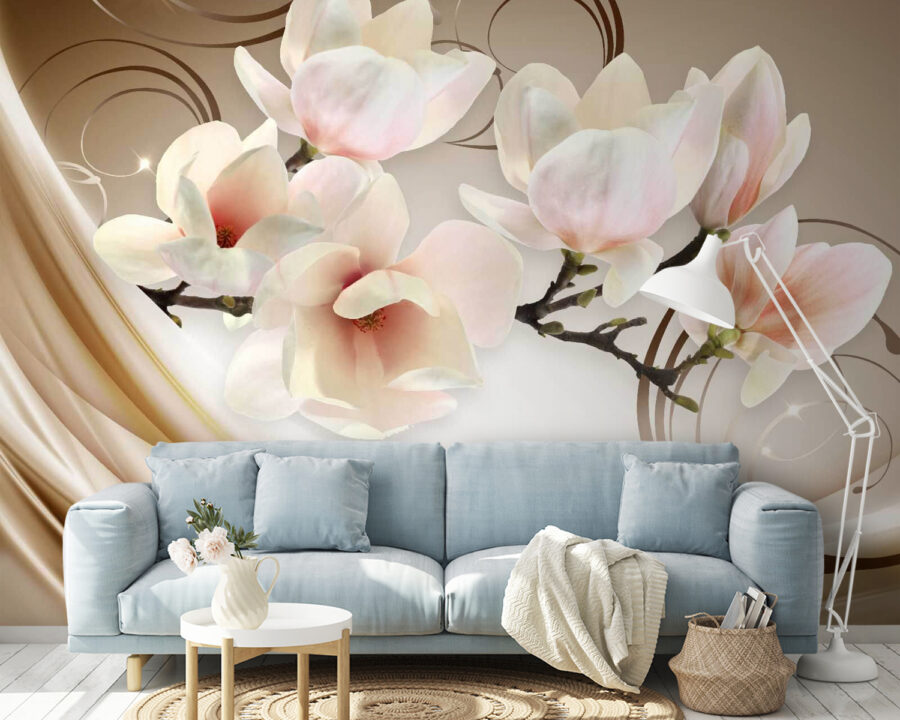 Delicate blooms in soft hues