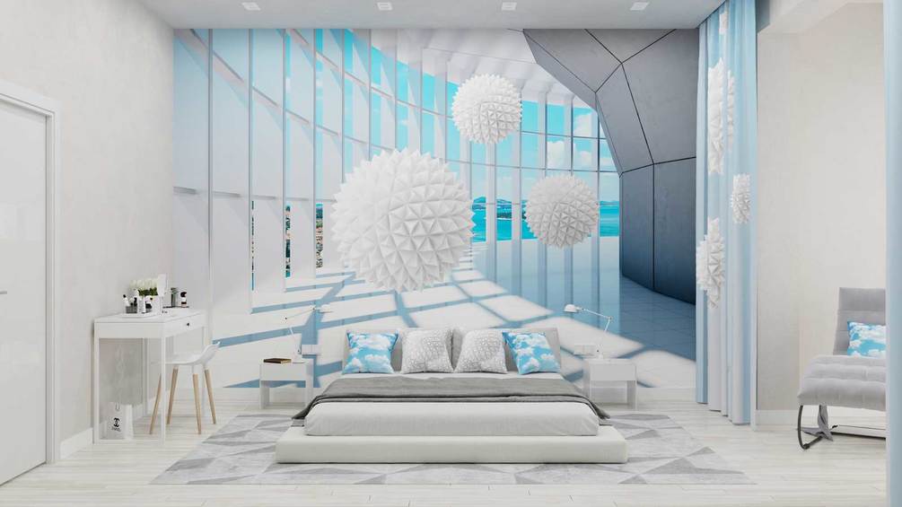 u60469pib1 - White balls in a room with windows - tegory