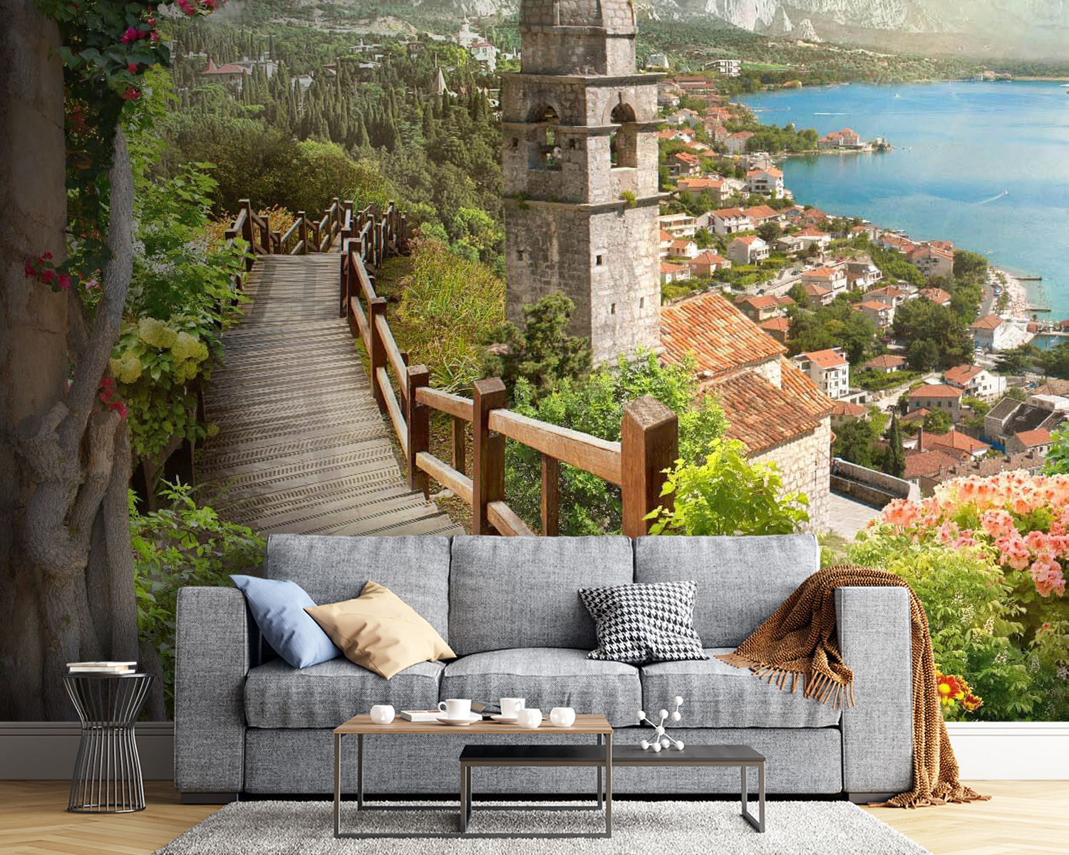 Stairway leading to a town u60510pig54m - Stairway leading to a town - tegory